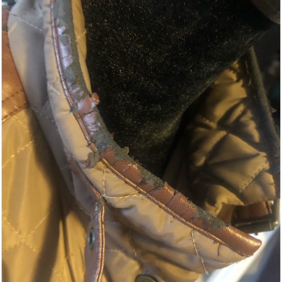 Quilted Ralph Lauren jacket ! Waist length, leather details. - Picture 7 of 9